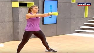 Full body workout using a kettlebell