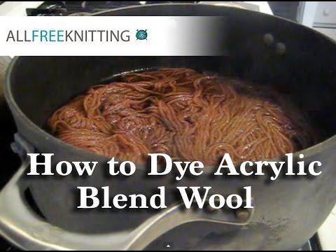 how to dye acrylic sweater