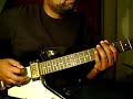 Playing "Blackest Eyes" from "Porcupine Tree"'s "In Absentia
