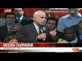 Supporters cheer anti gay statements by McCain Supporters cheer anti gay statements by McCain