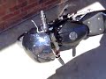 47cc Pocket bike cold start and crappy burnout!!! 47cc Pocket bike cold start and crappy burnout!!!
