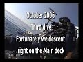 Rebreather deep wreck exploration sicily - 143mt