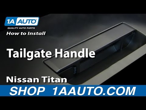 How To Install Replace Tailgate Handle 2004-2014 Nissan Titan