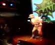 L. Man crazy heartbroken rave dance
