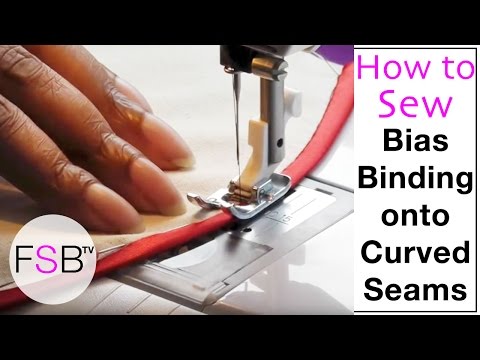 how to attach bias tape to v neck