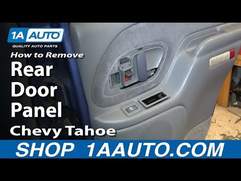 How To Remove Install Rear Door Panel 1995-99 Chevy Tahoe GMC Yukon