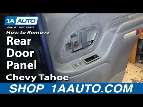 how to remove door panel on yukon xl