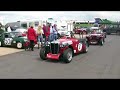 MG T-Type racers returning to paddock, MGCC Silverstone 2007 MG T-Type racers returning to paddock, MGCC Silverstone 2007