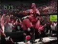 WWF - The Rock Pedigrees Triple H On A Non-Breaking Table