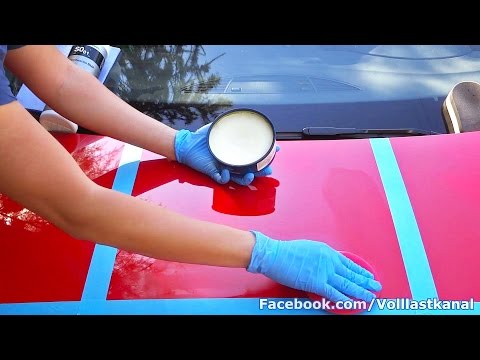 AUTO RICHTIG WACHSEN, WAX-VERGLEICH von COLLINITE, KOCH CHEMIE, LIQUI MOLY / How To Wax Your Car