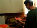 How to cut a watermelon