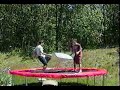 backyard trampoline wrestling cool shit