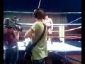 Meical Owen yn reslo efo'r Celtic Warrior