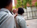 Homeless talking to DC