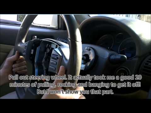 Infiniti G35 Steering Wheel, Air Bag, and Clock Spring (Spiral Cable) Removal