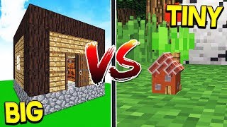 World S Biggest House Vs Smallest House Minecraft