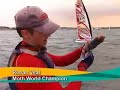 ABN Amro Volvo 70 sailors try a hydrofoil Moth