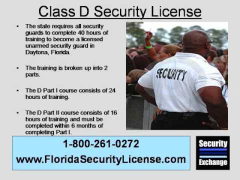 how to obtain a class d'security license