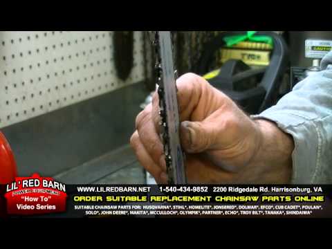 how to measure a bar on a chainsaw