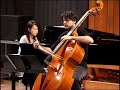 luigi boccherini sonata no 6 for cello and piano.vassilis papavassiliou double bass,keiko hyakutake piano.paris bass 2008.