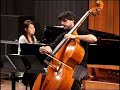 luigi boccherini sonata no 6 for cello and piano.vassilis papavassiliou double bass,keiko hyakutake piano.paris bass 2008.