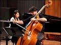 luigi boccherini sonata no 6 for cello and piano.vassilis papavassiliou double bass,keiko hyakutake piano.paris bass 2008.