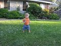 george having fun with his new bubble machine.