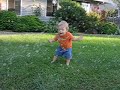 george having fun with his new bubble machine.