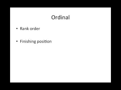 how to measure ordinal data