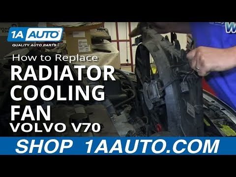 How To Install Replace Engine Radiator Cooling Fan 2001-03 Volvo V70