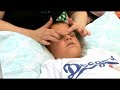 Massage to Treat Child With Sinus Congestion : Massaging Nose of Child to Treat Sinus Congestion