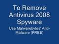 Remove Antivirus2008 / Antivirus 2008
