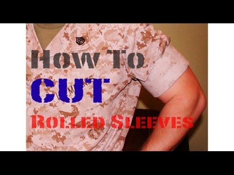 how to properly roll up bdu sleeves