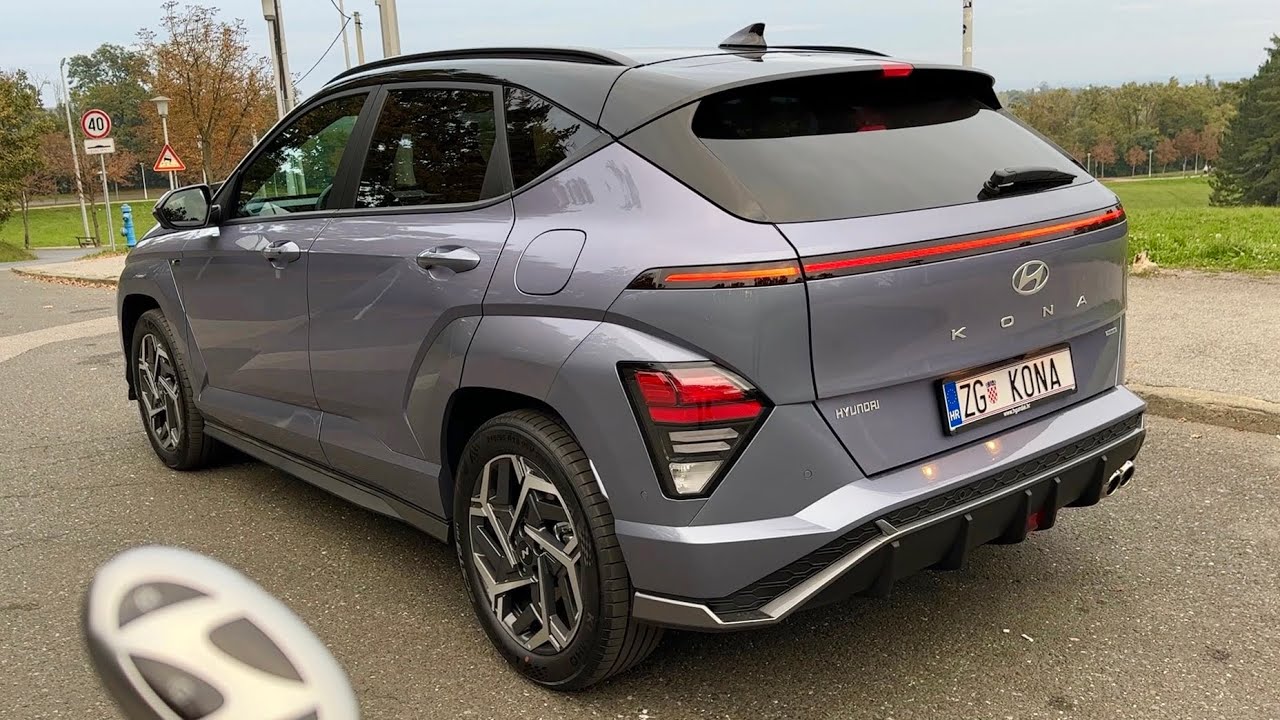 New HYUNDAI KONA NLine 2024 visual REVIEW (exterior, interior, POV