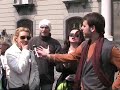 Presidio per Pino Masciari alla prefettura di Napoli