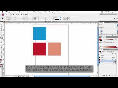Met kleurstalen kun je consequent en eenvoudig de kleuren in je Indesign-document bijhouden.