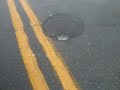 Manhole flooding. Manhole flooding.