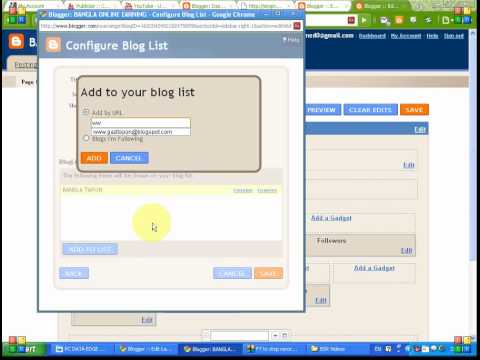 CREATE BLOG LIST ON BLOGGER BLOG.avi