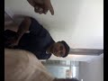 Allied Security Maraj pulls GUN on Union officer, Security made to make hastily retreat. side view is to demonstate CHOAS and the fact the person does not know how to use a camera phone.