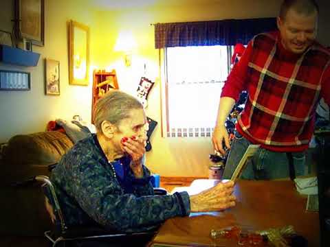 gift reaction funny - Grandma's Surprise Christmas Gift & Surprise Reaction.