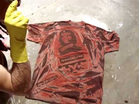 how to get t-shirt dye off skin