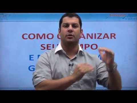 VÃdeo 1 de 4 - Como Montar Sua Grade de Estudos e se preparar para CONCURSOS - Prof. Rodrigo Menezes