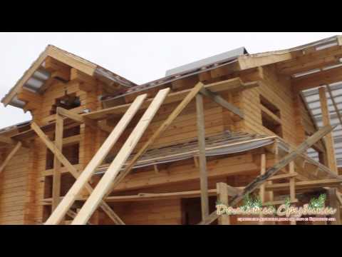 Строим дом из бруса видео отчет