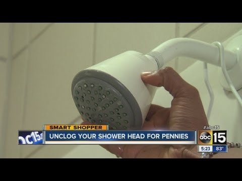 how to unclog shower head