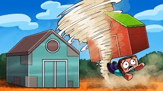 Minecraft - F5 TORNADO DESTROYS MY HOUSE! (Tornado vs Base)
