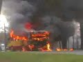 Bus on fire / Autobus w ogniu