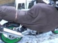 Closeup and start of Reindeer Motorbike ZX9r