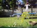 trampolining !