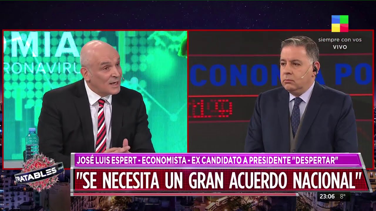 José Luis Espert a Diego Brancatelli: "Me encanta que seas así, bien imbécil"