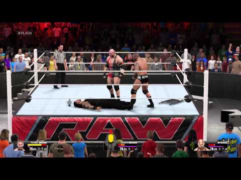 WWE 2K15: Randy Orton vs Ryback vs Roman Reigns ( No.1 Contender's Match | Raw vom 6.April
